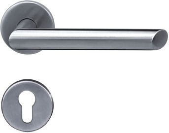 Puxador da porta nivelado tubular do metal dos puxadores da porta interiores de aço inoxidável chanfrados da borda
