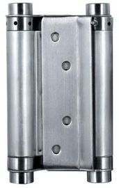 Dobradiça de porta dobro quadrada de aço inoxidável da mola da ação das dobradiças de porta do cetim