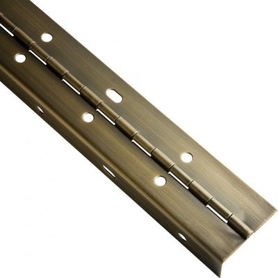 Envoltório parcial chapeado bronze da dobradiça contínua do piano entalhado para a porta de dobra do metal