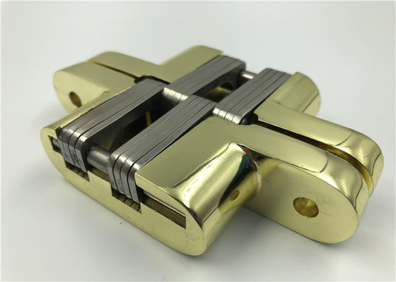 O ouro chapeou as dobradiças escondidas SOSS, carga escondida liga de zinco das dobradiças 25kg da porta